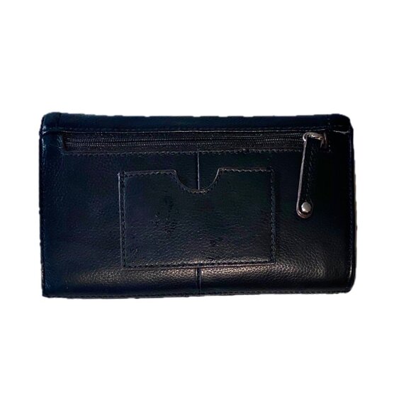 Tignanello Black Leather Mini Crossbody/Clutch Detachable Strap - Picture 3 of 10